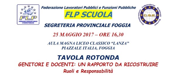 manifesto tavola rotonda FLP Scuola - Copia