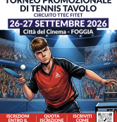 1° Torneo scolastico di tennis Tavolo alla città del cinema.